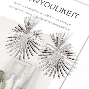 Silver Spike Earrings